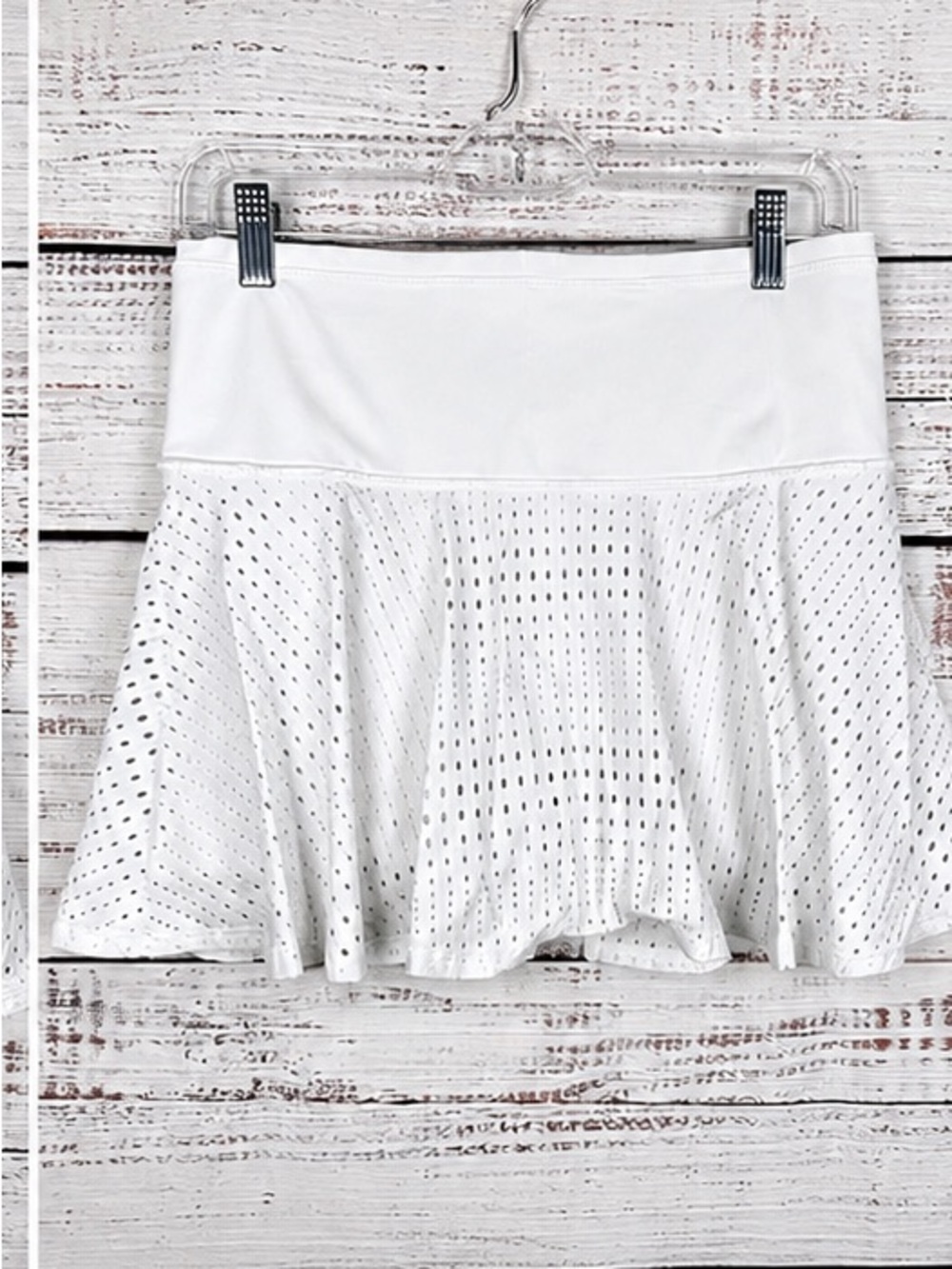 Athleta A-Game 14” Mesh Tennis Skort White Small - Picture 2 of 8